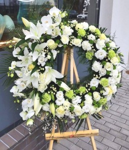 Wieniec Rzymski w kolorze biało-zielonym