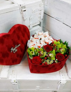 Flower Box Serce + Raffaello 